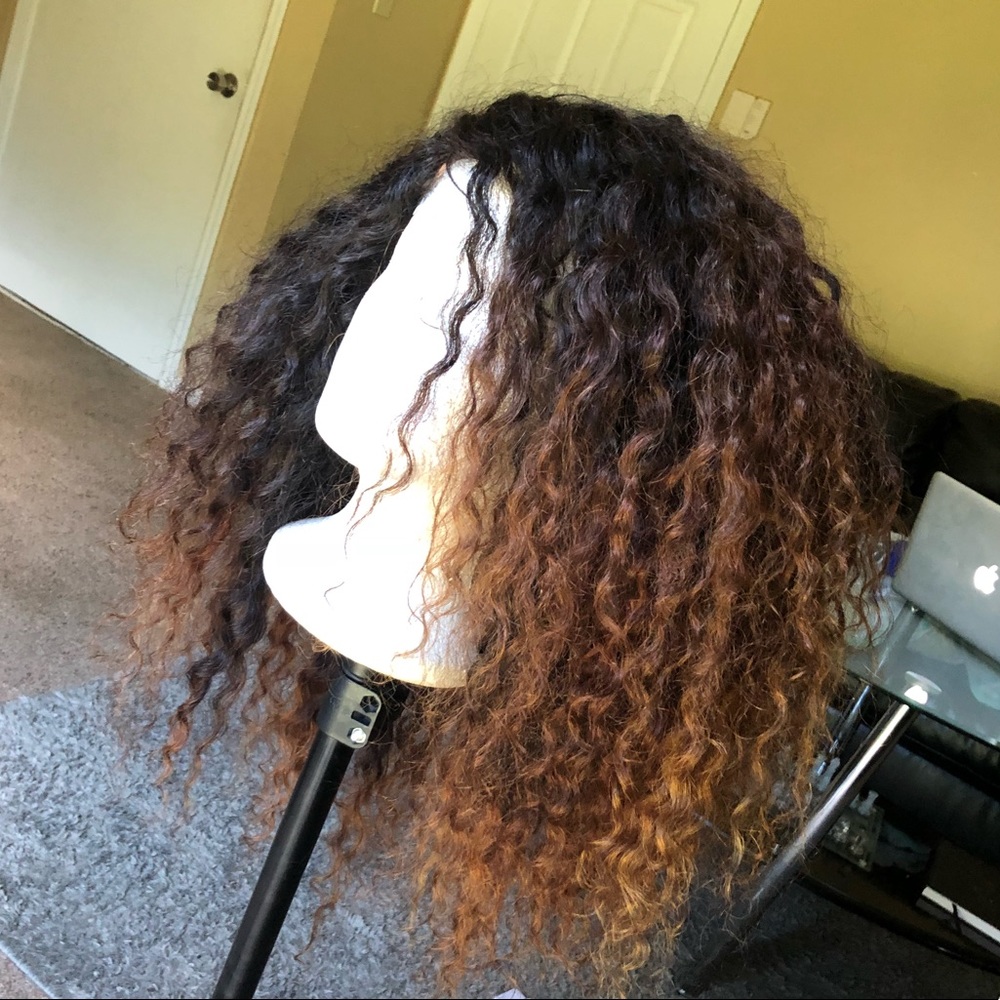 Brazilian loose curly human hair wig